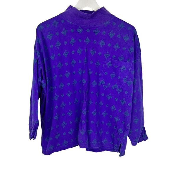 Victoria's Secret Gold Label Purple & Green Lounge Pajama PJ Set size Small - Picture 2 of 8